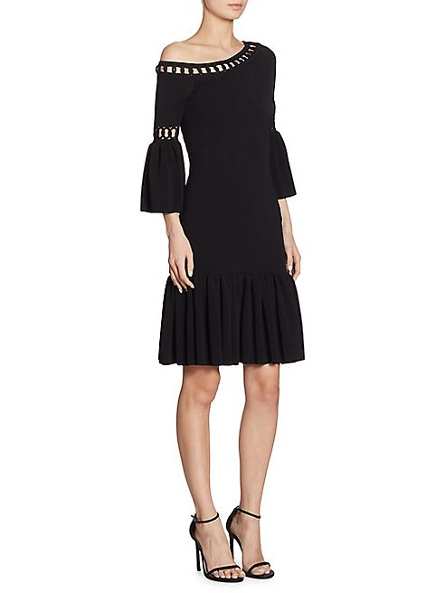 Jonathan Simkhai - Chainlink Knit Fit-and-Flare Dress