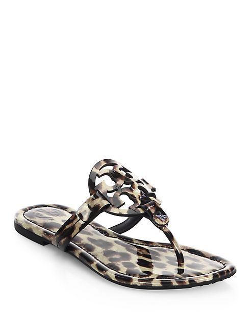 Tory Burch - Miller Leopard Thong Sandals