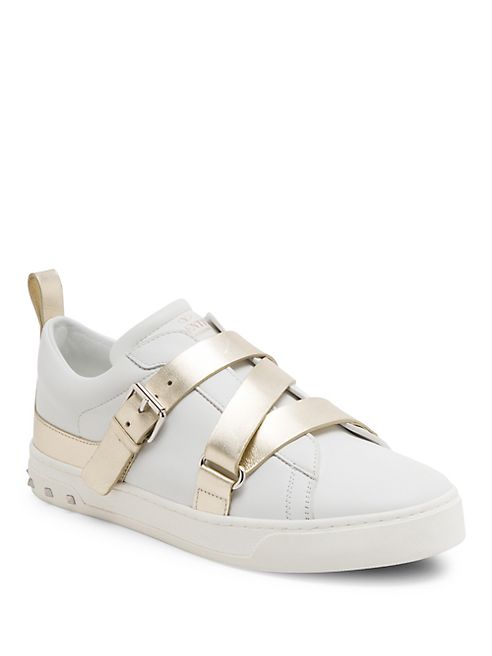 Valentino - V-Punk Leather Sneakers