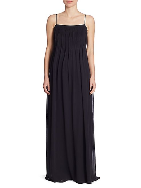 Vince - Pintuck Silk Gown