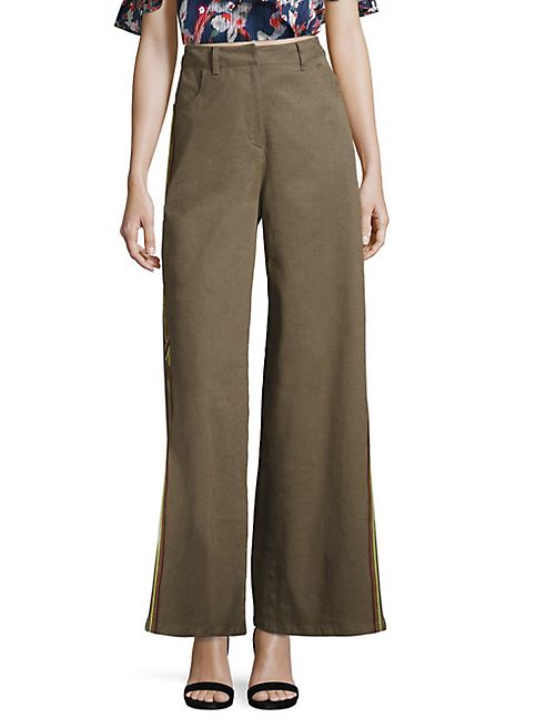 Tanya Taylor - Embroidered Bailey Pants