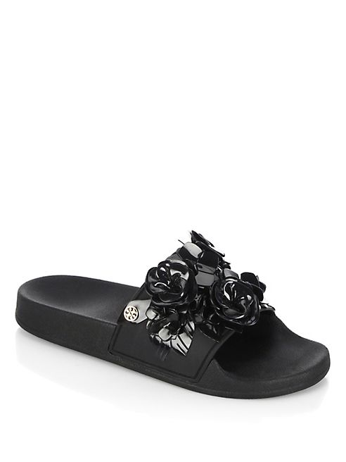 Tory Burch - Blossom Floral Applique Slides