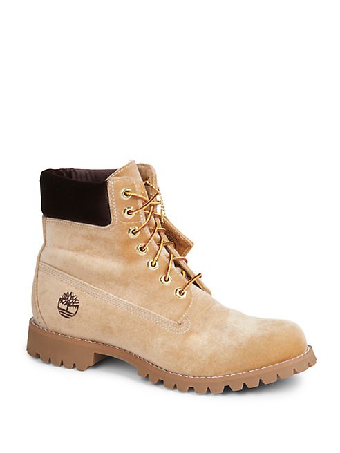 Off-White - Timberland Leather Lace-Up Boots