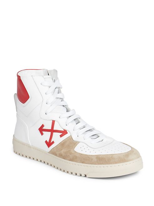 Off-White - Arrow Leather Sneakers