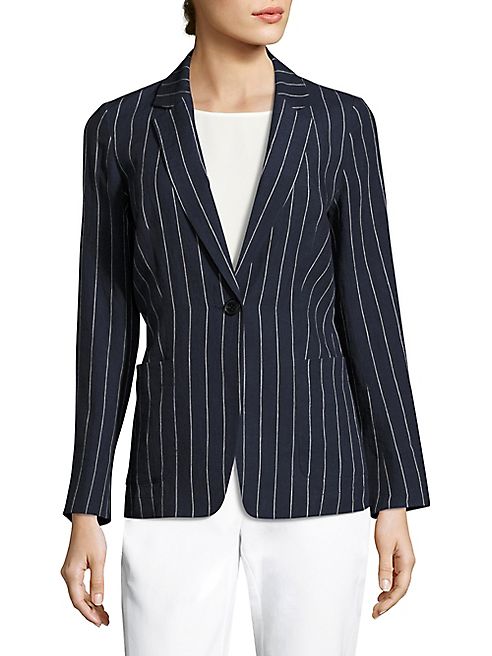 Lafayette 148 New York - Alba Pinstriped Linen Blazer