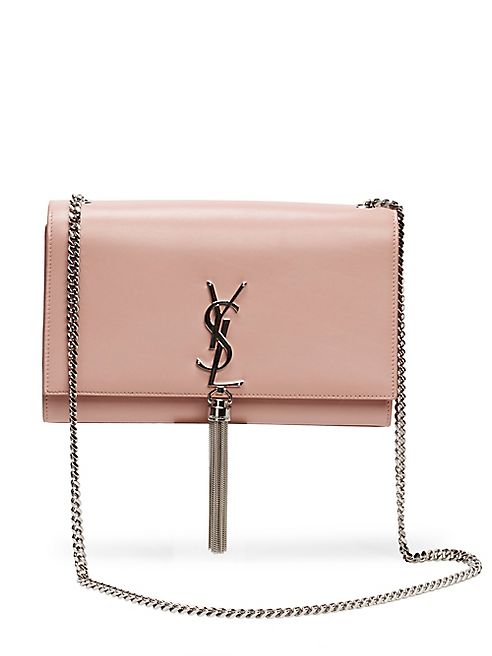 Saint Laurent - Medium Kate Monogram Leather Tassel Chain Shoulder Bag