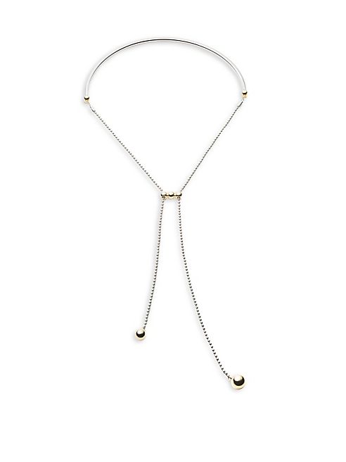 Eddie Borgo - Ball Chain Bolo Necklace