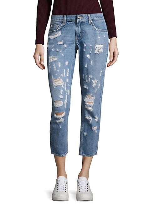 Derek Lam 10 Crosby - Mila Boyfriend Distressed Jeans