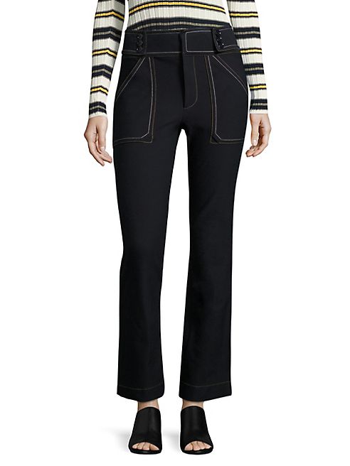 Derek Lam 10 Crosby - Cropped Flared Utility Jeans