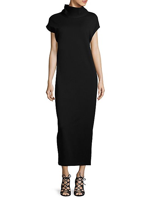 Fuzzi - Mock Neck Ponte Gown