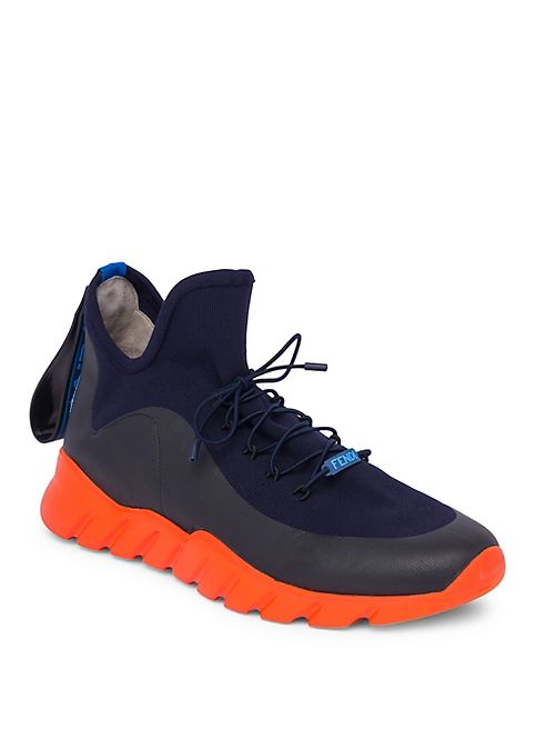 Fendi - Knit Think Colorblock Sneakers