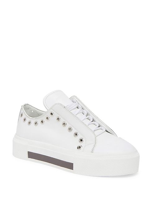 Alexander McQueen - Studded Leather Platform Sneakers