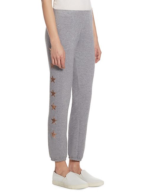 MONROW - Metallic Star Sweatpants