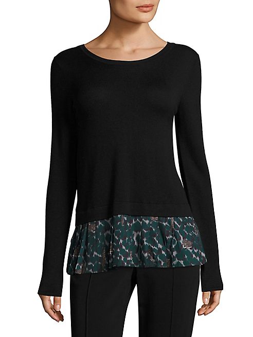 Yigal Azrouel - Cheetah Silk & Cashmere Sweater