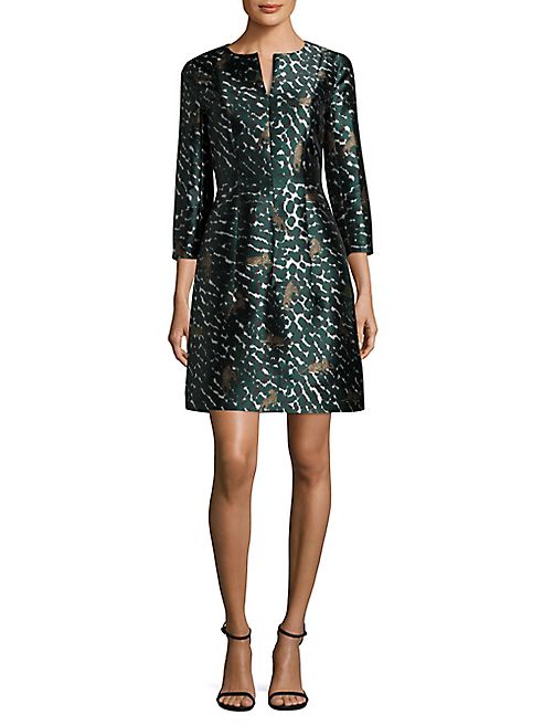 Yigal Azrouel - Cheetah-Print Mikado Dress