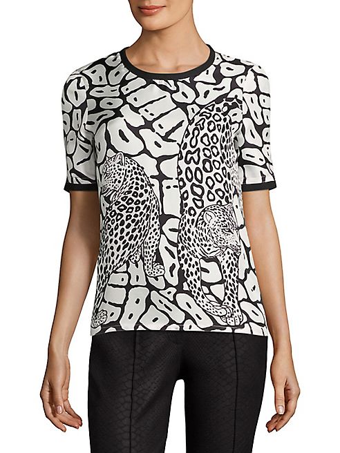 Yigal Azrouel - Leopard-Print Tee