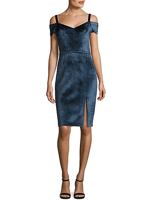 Yigal Azrouel - Cold Shoulder Velvet Dress