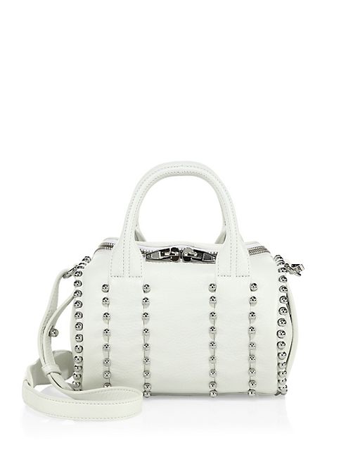 Alexander Wang - Mini Rockie Studded Leather Satchel