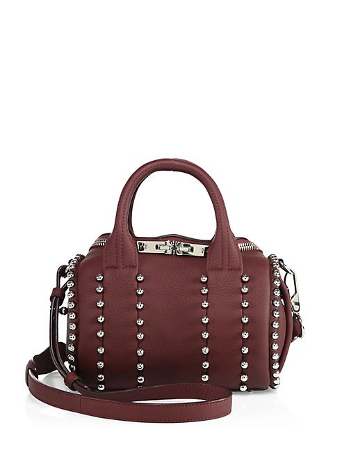 Alexander Wang - Mini Rockie Studded Leather Satchel