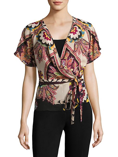 Etro - Silk Paisley Wrap Top