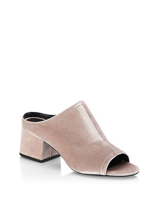 3.1 Phillip Lim - Cube Velvet Mules