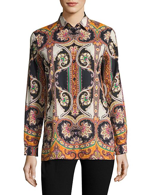 Etro - Paisley Button-Front Shirt