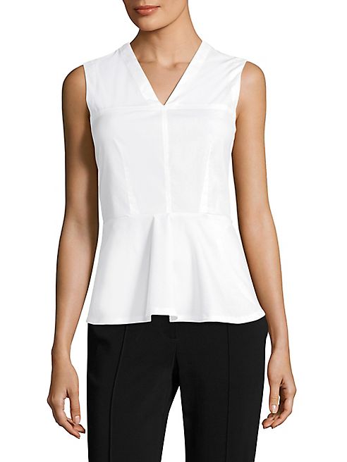 Yigal Azrouel - V-Neck Peplum Top