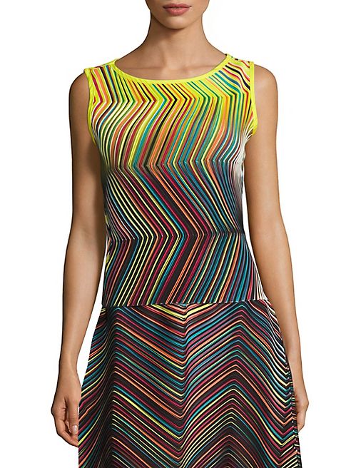 Issey Miyake - Rainbow Striped Top