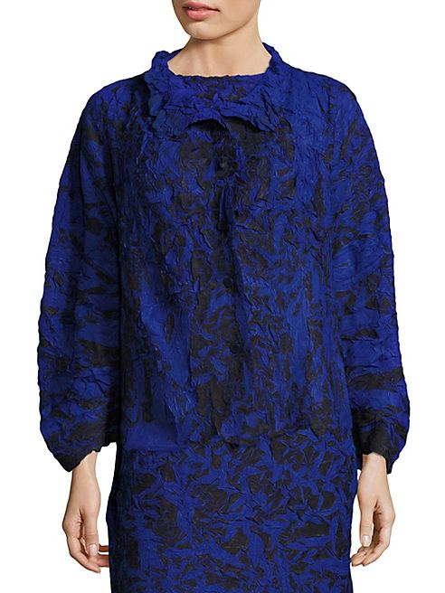 Issey Miyake - Thunder Button-Front Blouse