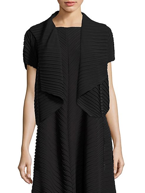 Issey Miyake - Pleated Open Front Bolero