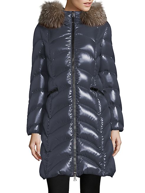 Moncler - Albizia Removable Fox Fur Puffer Coat