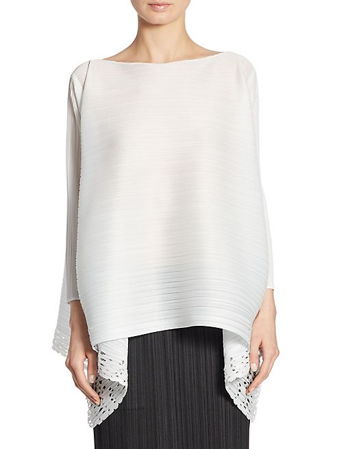 Pleats Please Issey Miyake - Lace Long Sleeve Tunic