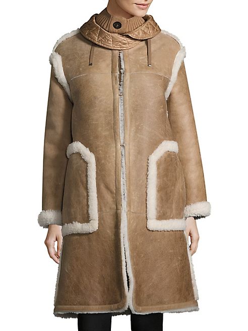 Moncler - Cotoneaster Leather & Shearling Jacket