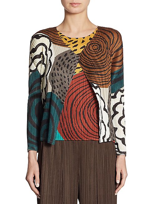 Pleats Please Issey Miyake - Guru Open Front Cardigan