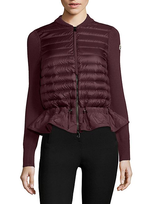 Moncler - Maglione Knit Peplum Jacket