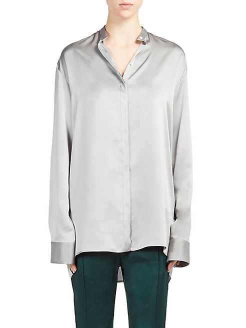 Haider Ackermann - Silk Button-Front Blouse