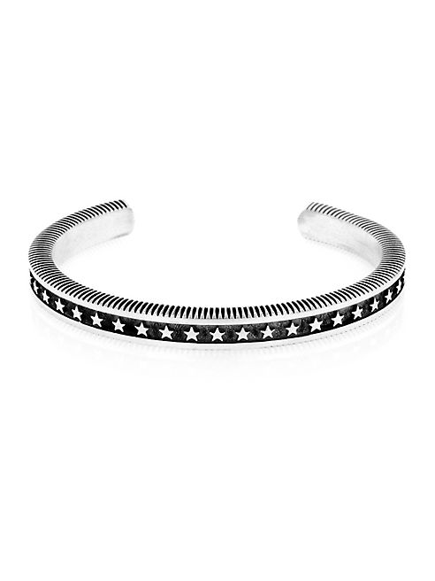 King Baby Studio - Sterling Silver Coin Edge Cuff Bracelet