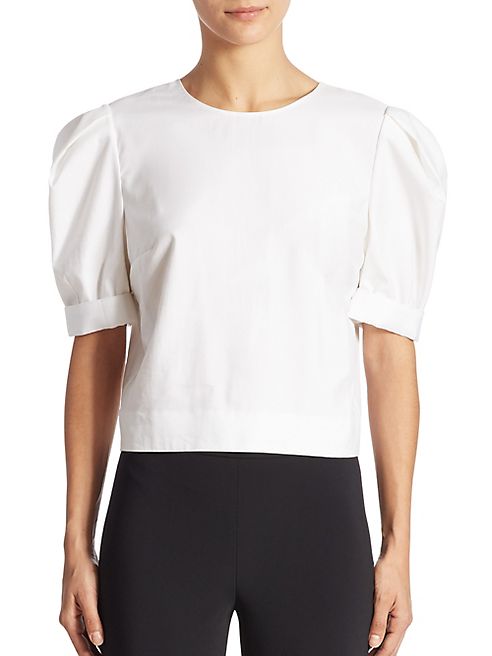 Adam Lippes - Puff Sleeve Cotton Top