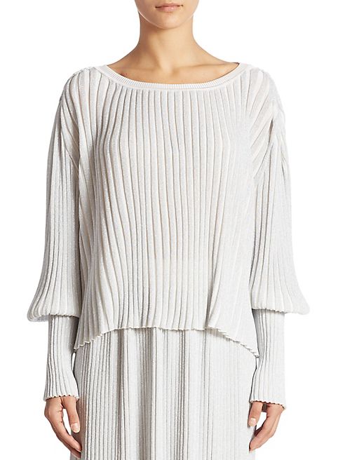 Adam Lippes - Ribbed Knit Blouse