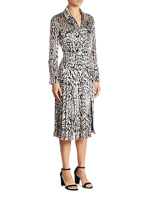 Adam Lippes - Leopard-Print Velvet Wrap Dress