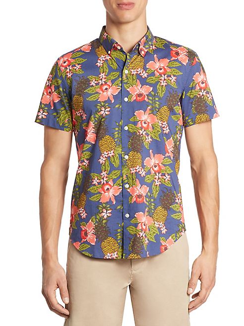 BONOBOS - Tropical-Print Shirt