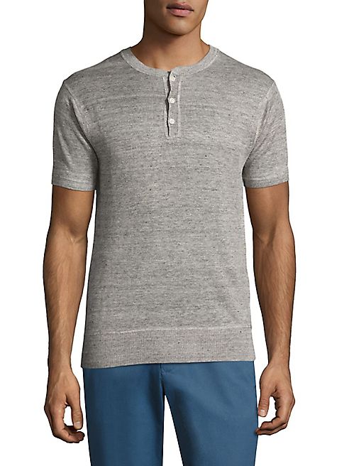 BONOBOS - Henley Linen Tee