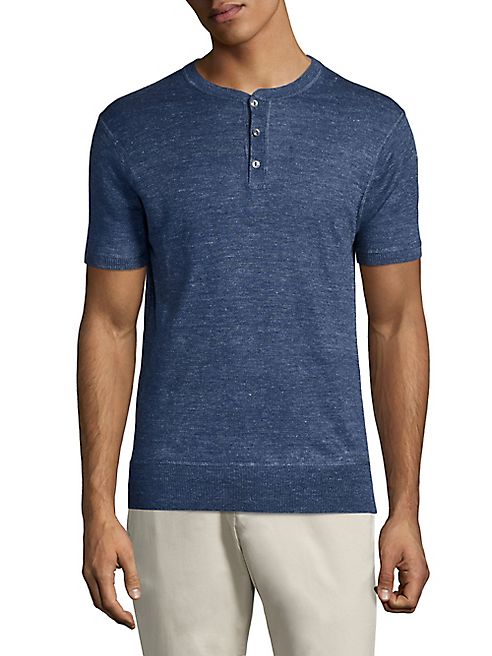 BONOBOS - Short Sleeve Linen Henley