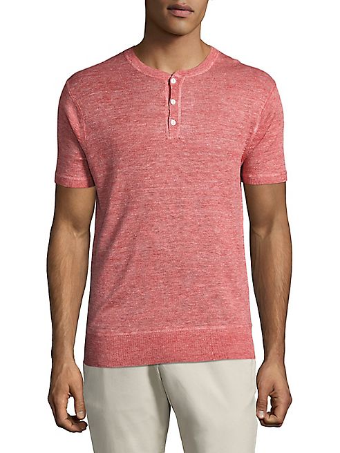 BONOBOS - Henley Linen Tee