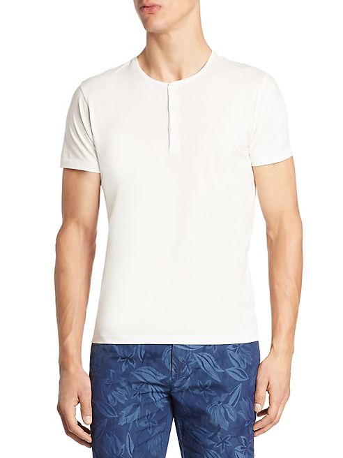 BONOBOS - Short Sleeve Cotton Henley