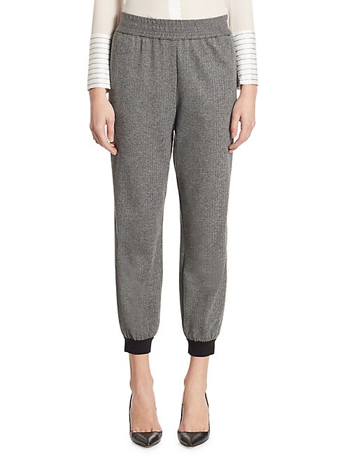 Alice + Olivia - Pete Herringbone Jogger Pants