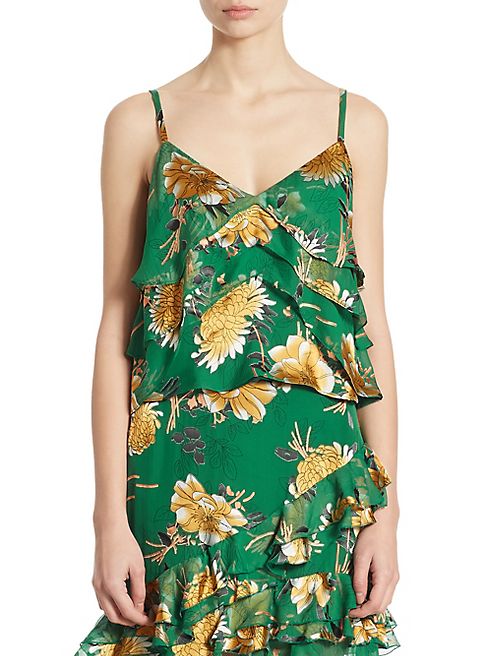 Alice + Olivia - Vanessa Tiered Floral-Print Camisole