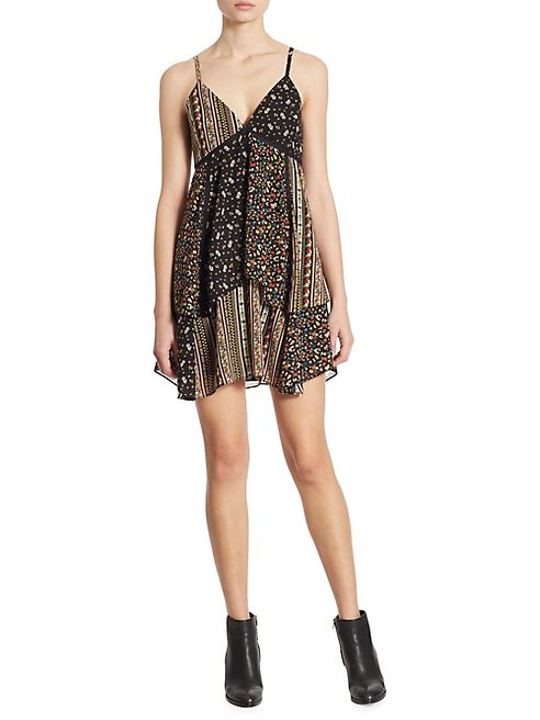 Alice + Olivia - Delilah Tiered Floral-Print Dress