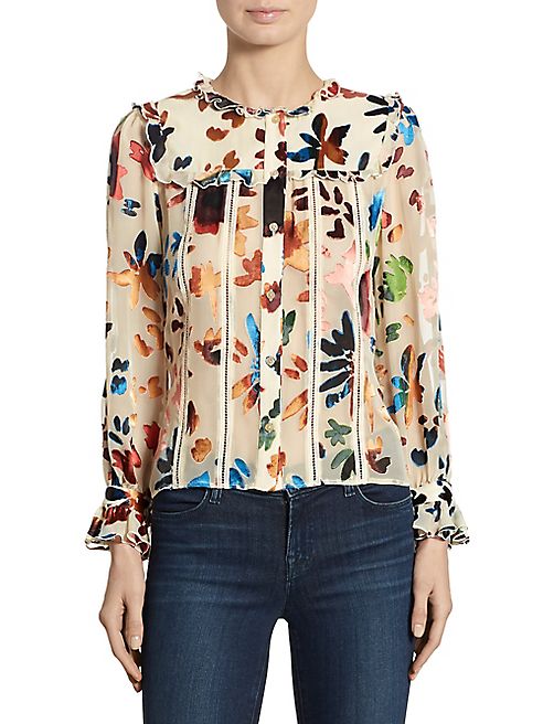 Alice + Olivia - Malinda Devoré Ruffled Blouse