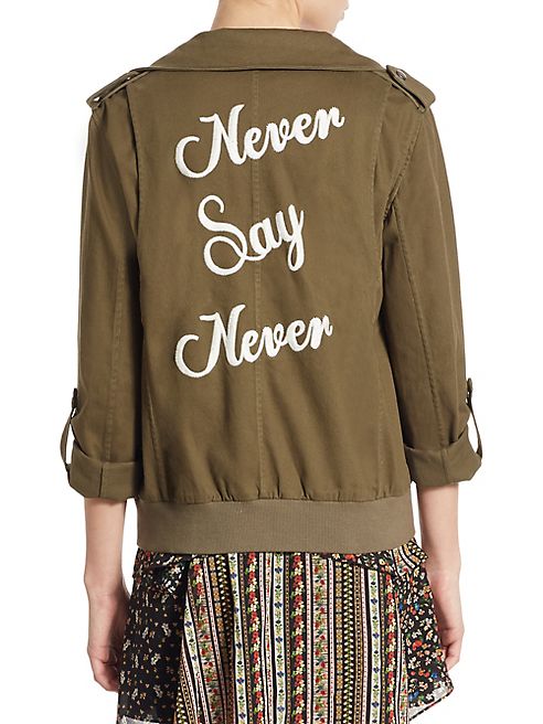 Alice + Olivia - Marvis Embroidered Cargo Jacket